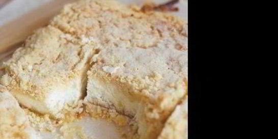 Творожный пирог на крошке