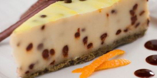 Творожный пирог с темным шоколадом