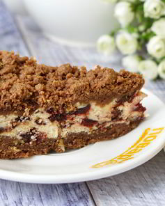 Творожный торфяной пирог с черносливом