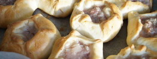 вак-белиш — маленький пирог с мясом. Шаг 6