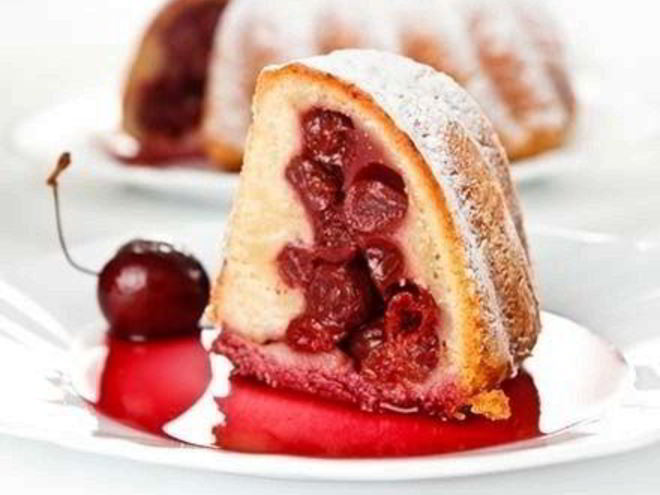 Рецепт вишнева-творожного пирог