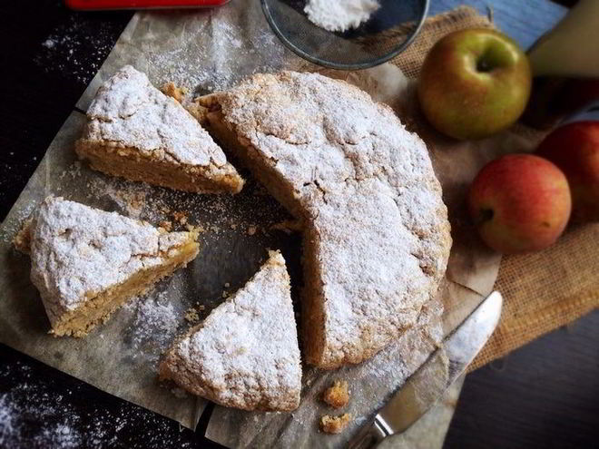 Рецепт яблочно-овсяного пирог