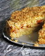 Яблочный пирог с крошкой