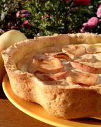 Яблочный пирог со сметанной заливкой