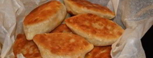 дрожжевые пирожки на сковороде. Шаг 4