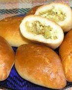 Дрожжевые пирожки с капустной начинкой