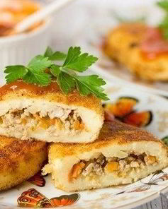 Картофельные пирожки с фаршем