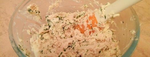 мини-пирожки из творожного теста с сырно-куриной начинкой. Шаг 5