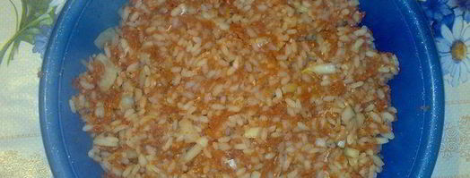 открытые пирожки с мясом и рисом. Шаг 2