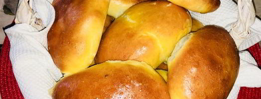 печеные пирожки с картофелем и луком-яйцом. Шаг 14