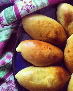 Пирожки домашние с мясом и капустой