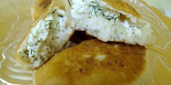 Пирожки на кефире с творогом