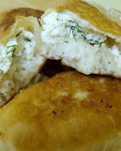 Пирожки на кефире с творогом