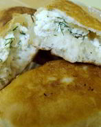 Пирожки на кефире с творогом