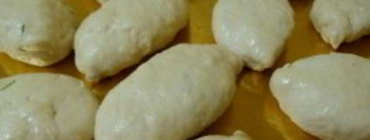 пирожки на кефире с творогом. Шаг 4