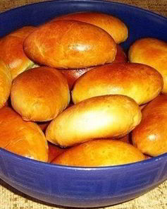 Пирожки на кефире в духовке без дрожжей