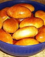 Пирожки на кефире в духовке без дрожжей