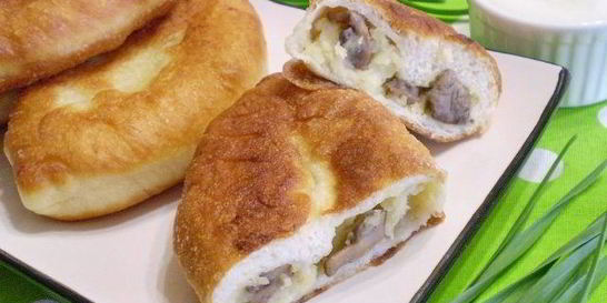 Пирожки постные с грибами