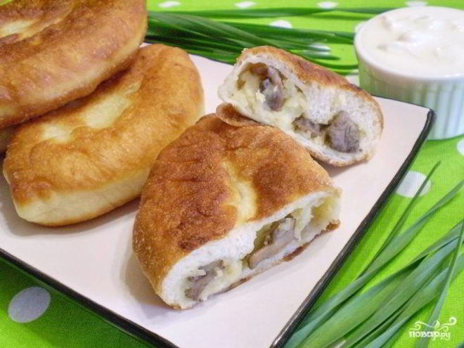 Рецепт пирожков постных с грибами