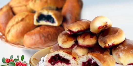 Пирожки с брусникой