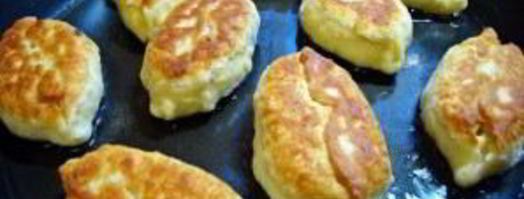 пирожки с черемшой, рисом и луком. Шаг 6