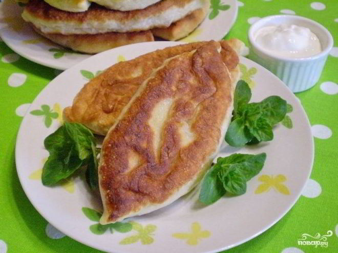 Рецепт пирожков с капустой и грибами жареные