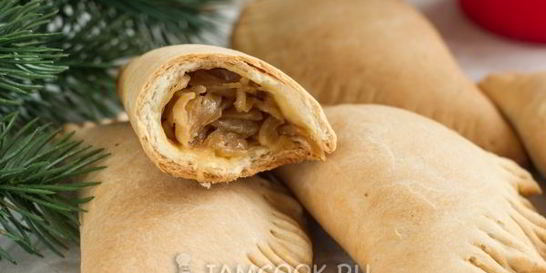 Пирожки с капустой на кефире в духовке