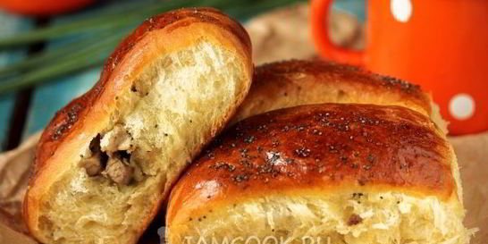 Пирожки с мясом в духовке