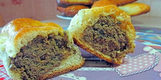 Пирожки с печенью в духовке