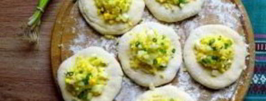 пирожки с рисом и яйцом жареные. Шаг 7