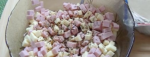 пирожки с ветчиной и сыром. Шаг 2