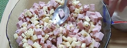 пирожки с ветчиной и сыром. Шаг 3