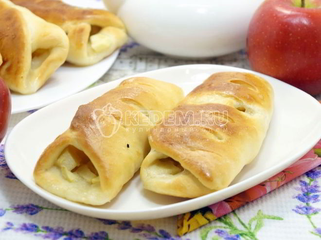 Рецепт пирожков с яблоками в духовке