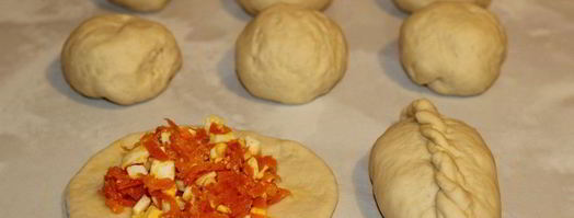 пирожки с яйцами и морковью. Шаг 5