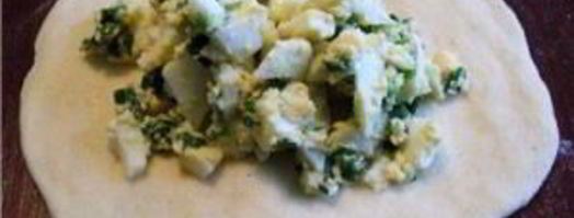 пирожки с яйцом на сковороде. Шаг 8