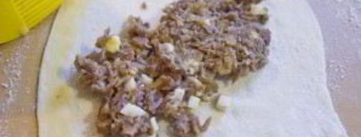 пирожки-треугольники с мясом. Шаг 2