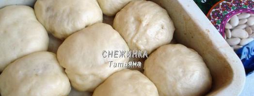 постные пирожки с гороховой и фасолевой начинками. Шаг 15
