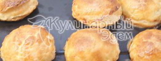 рождественские пирожки с грибами и курицей. Шаг 9