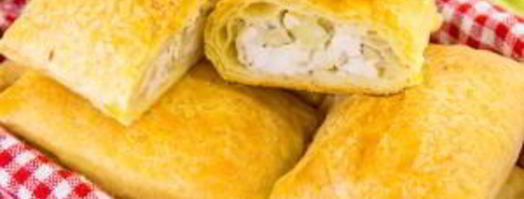 слоеные пирожки с курицей и картофелем. Шаг 11