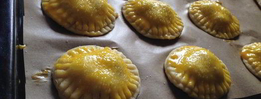 творожные пирожки с ягодами. Шаг 5