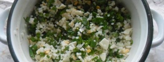 жареные дрожжевые пирожки с рисом яйцом и луком. Шаг 4