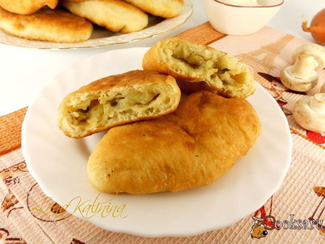 Рецепт жареных пирожков из заварного дрожжевого теста