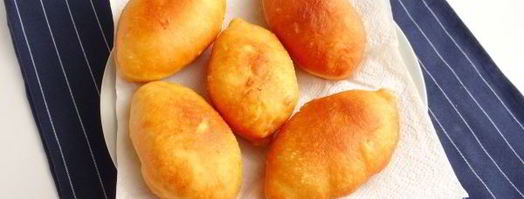 жареные пирожки с творогом на сковороде. Шаг 18