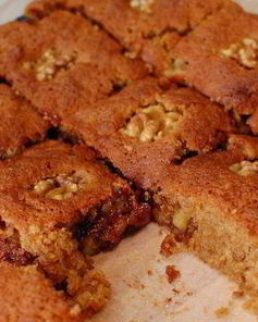 Апельсиновые брауни с грецкими орехами