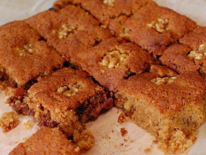 Рецепт апельсиновых брауни с грецкими орехами