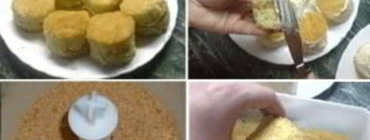 бисквитное пирожное с масляным кремом. Шаг 4