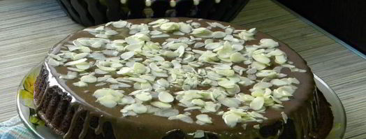 брауни с апельсином в миндальных хлопьях. Шаг 5