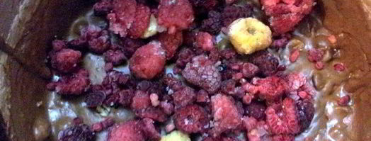 брауни с фундуком и малиной. Шаг 2