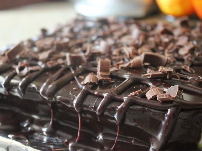 Рецепт брауни с ганашом и шоколадным гляссажем