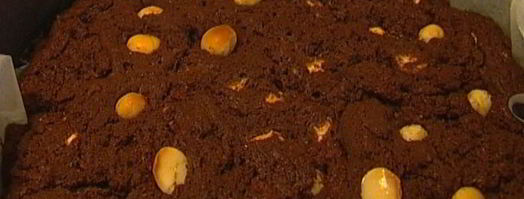 брауни с макадамией и белым шоколадом. Шаг 8